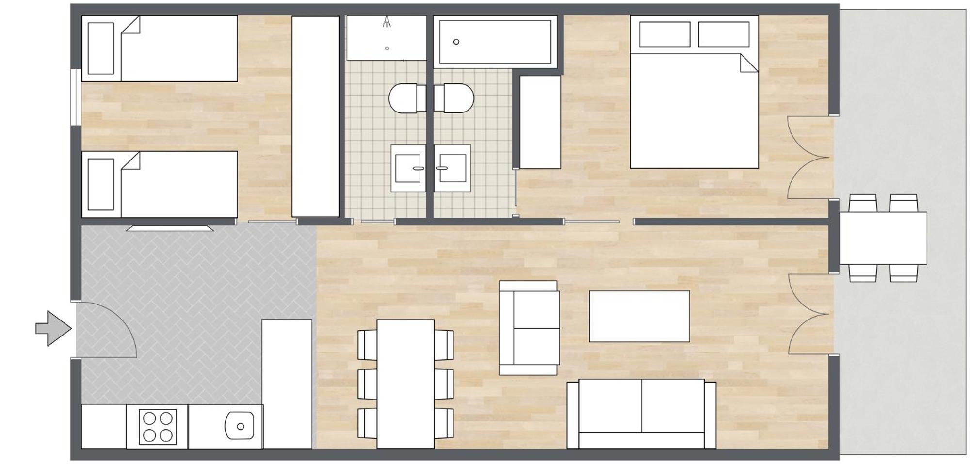 Aspasios Las Ramblas Apartments Barcelona Bilik gambar