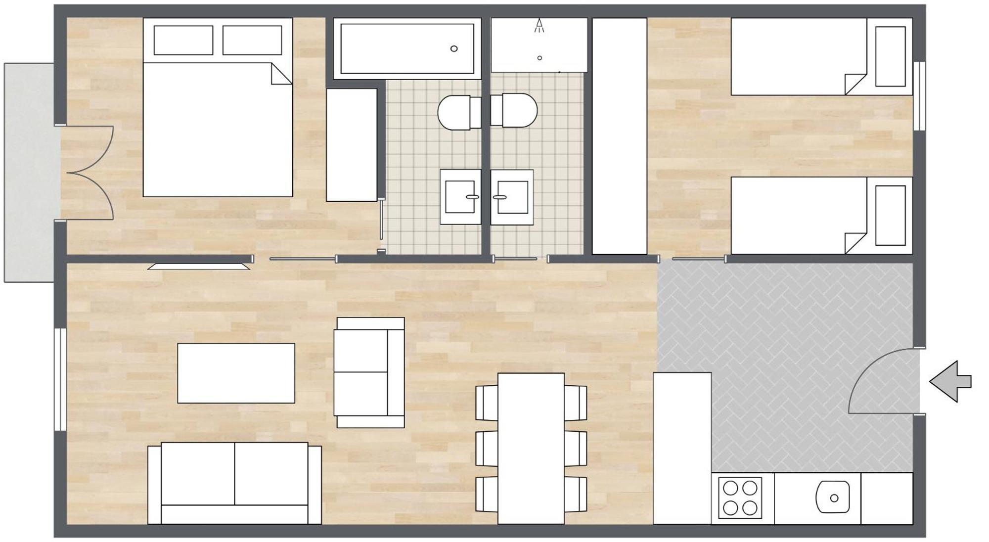 Aspasios Las Ramblas Apartments Barcelona Bilik gambar